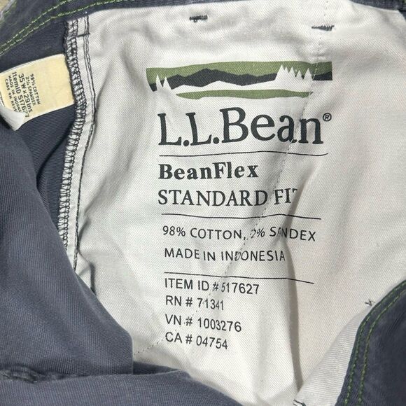 LL Bean Men's BeanFlex Canvas Pants Cargo 2.0 Standard Fit Straight Leg 35 X 27 - Picture 3 of 10